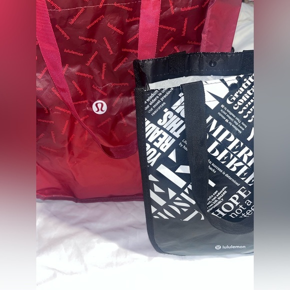 lululemon athletica Red and Black Tote Bags - Picture 1 of 4
